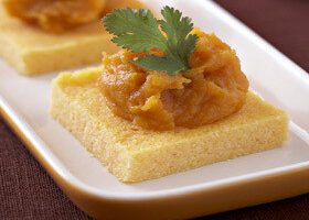 Polenta à la patate douce et comté