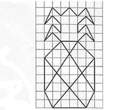 Quadrillages : l&rsquo;ananas