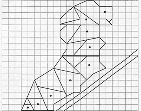 Quadrillages : la chenille