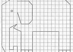 Quadrillages : l&rsquo;éléphant