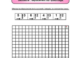 Quadrillages : le déplacement géométrique