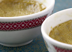 Crèmes aux ufs parfumés au pandan