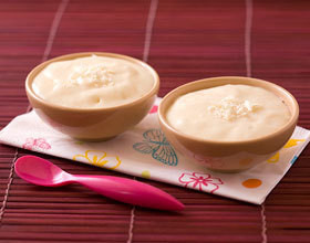 Mousse au chocolat blanc