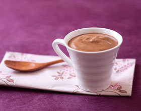 Mousse au chocolat et café