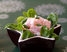 Saumon mariné au lait de coco