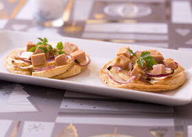 Tartelettes aux pommes et foie gras