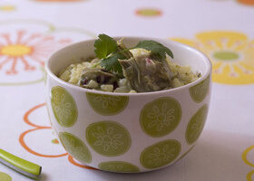 Risotto aux artichauts poivrade
