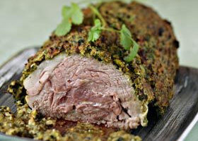 Rôti d&rsquo;agneau aux herbes