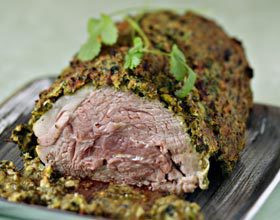 Rôti d&rsquo;agneau aux herbes