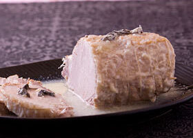 Rôti de porc au lait et à la sauge