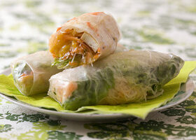 Rouleaux de printemps au tofu et à la mangue