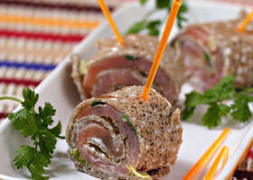 Roulés au saumon fumé