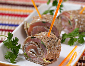 Roulés au saumon fumé