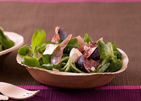 Salade de mâche à la feta et aux figues