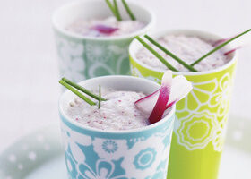 Smoothie de concombre et radis rose