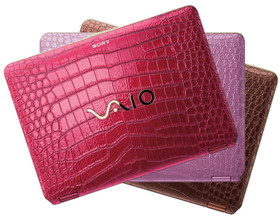 Des Sony Vaio en peau de croco