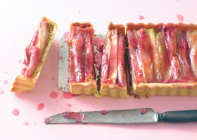 Tarte à la rhubarbe et aux spéculos