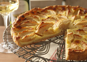 Tarte aux pommes ou Apfelkuchen