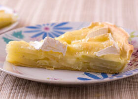 Tarte au camembert et pommes de terre