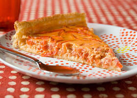 Tarte aux poivrons rouges et tomates