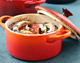 Tian de sardines aux tomates et courgettes