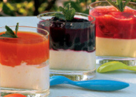 Les verrines citron fruits de printemps