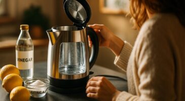 Votre bouilloire électrique est entartrée ? L&rsquo;astuce pour éliminer le calcaire rapidement