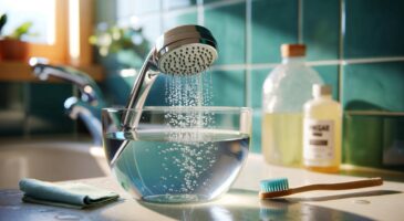 Ce bain de 1 litre au vinaigre blanc pour un pommeau de douche bouché : la méthode simple en 20 minutes qui change tout