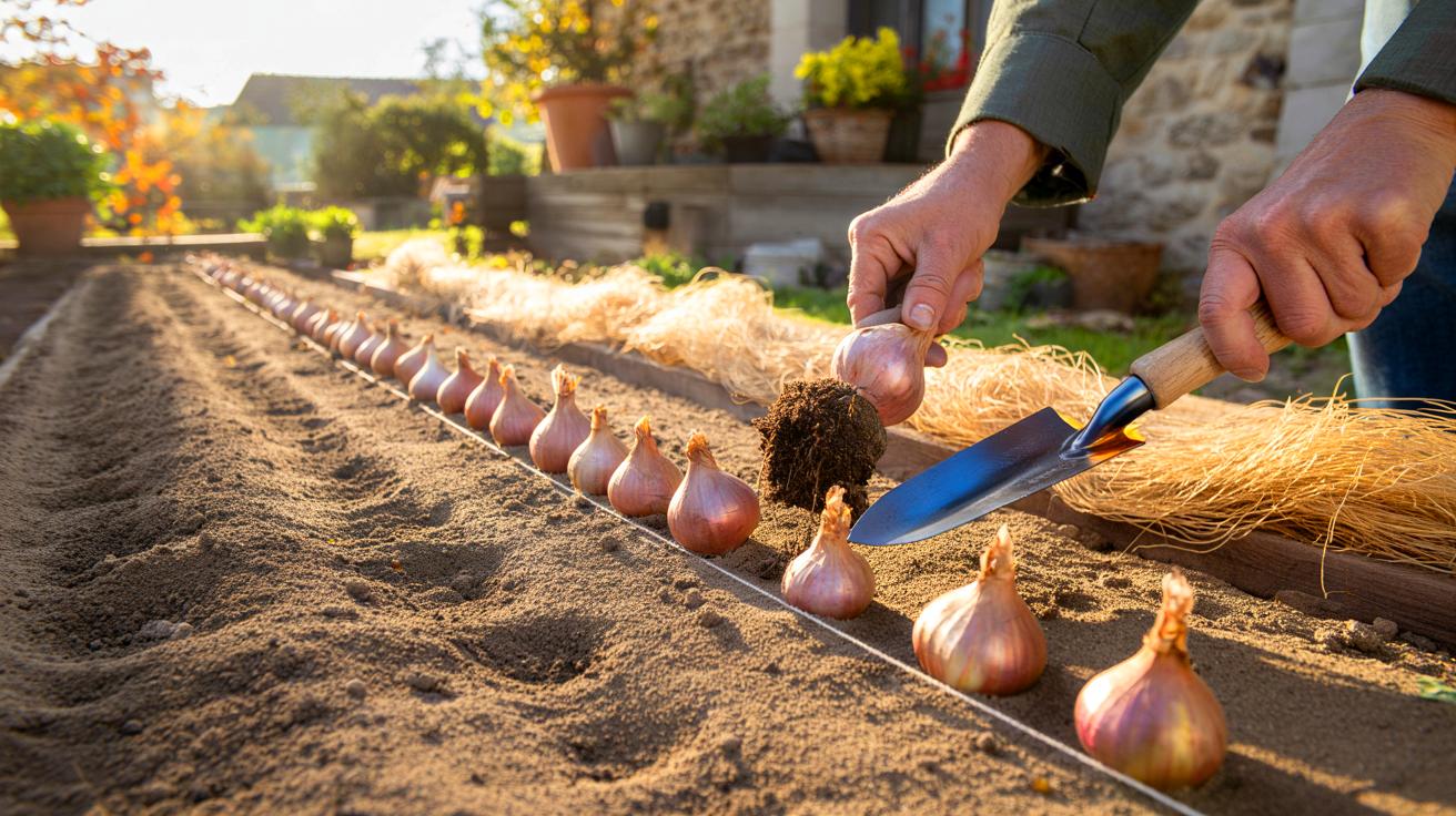 Ce bulbe oublié au parfum fin à planter en quelques jours: l’échalote grise et ses rangs à 15 cm promettent une récolte dès avril 2025
