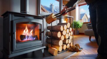 Ce chauffage au bois qui fait de l’ombre aux stères : voici les bûches compressées, l’option Flamme Verte plus simple et plus propre