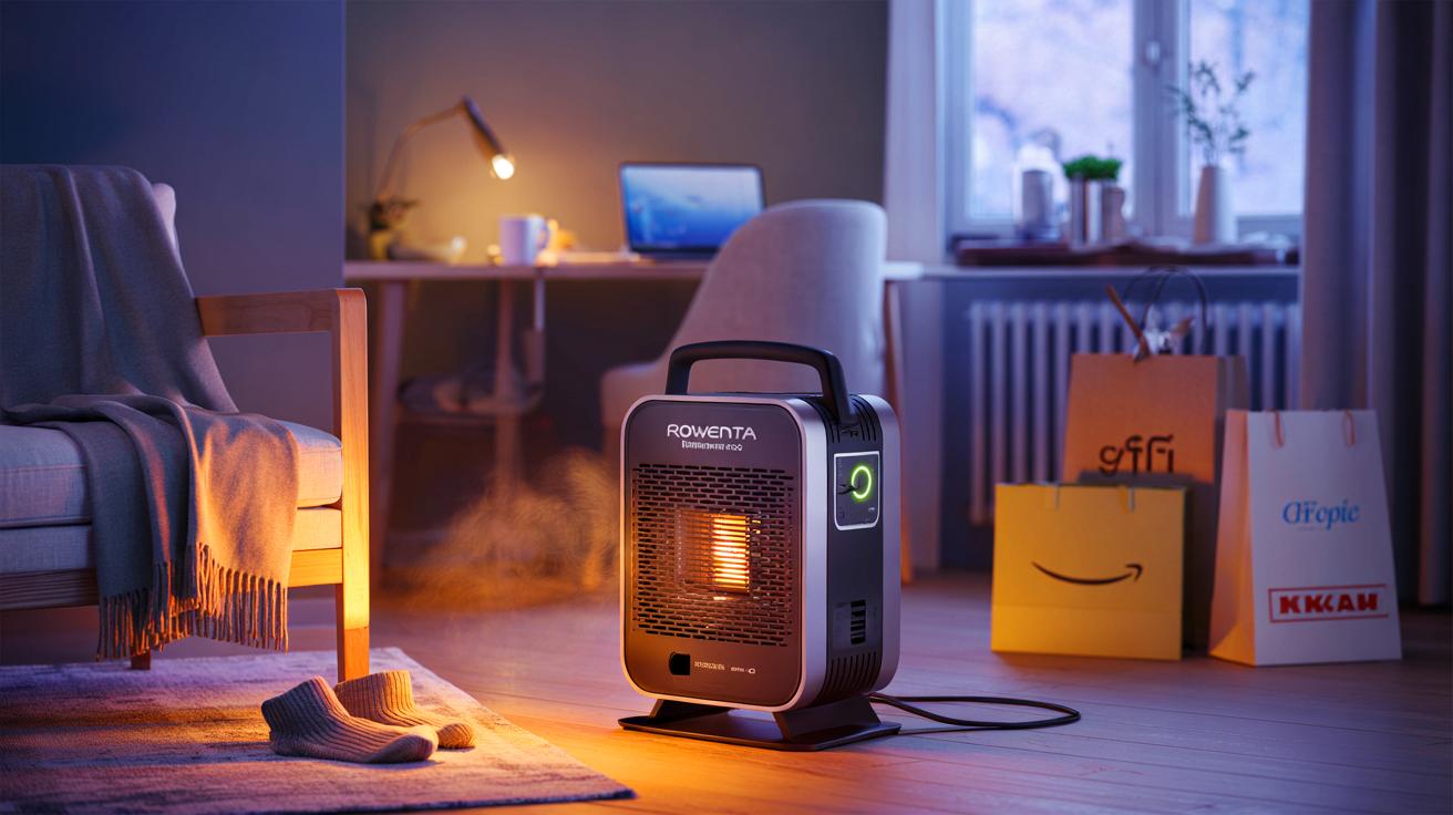 Ce chauffage d&rsquo;appoint Rowenta 2 000 W passe à 64,99 euros, un prix qui fait réfléchir face à Gifi, Action et Ikea avant l&rsquo;hiver