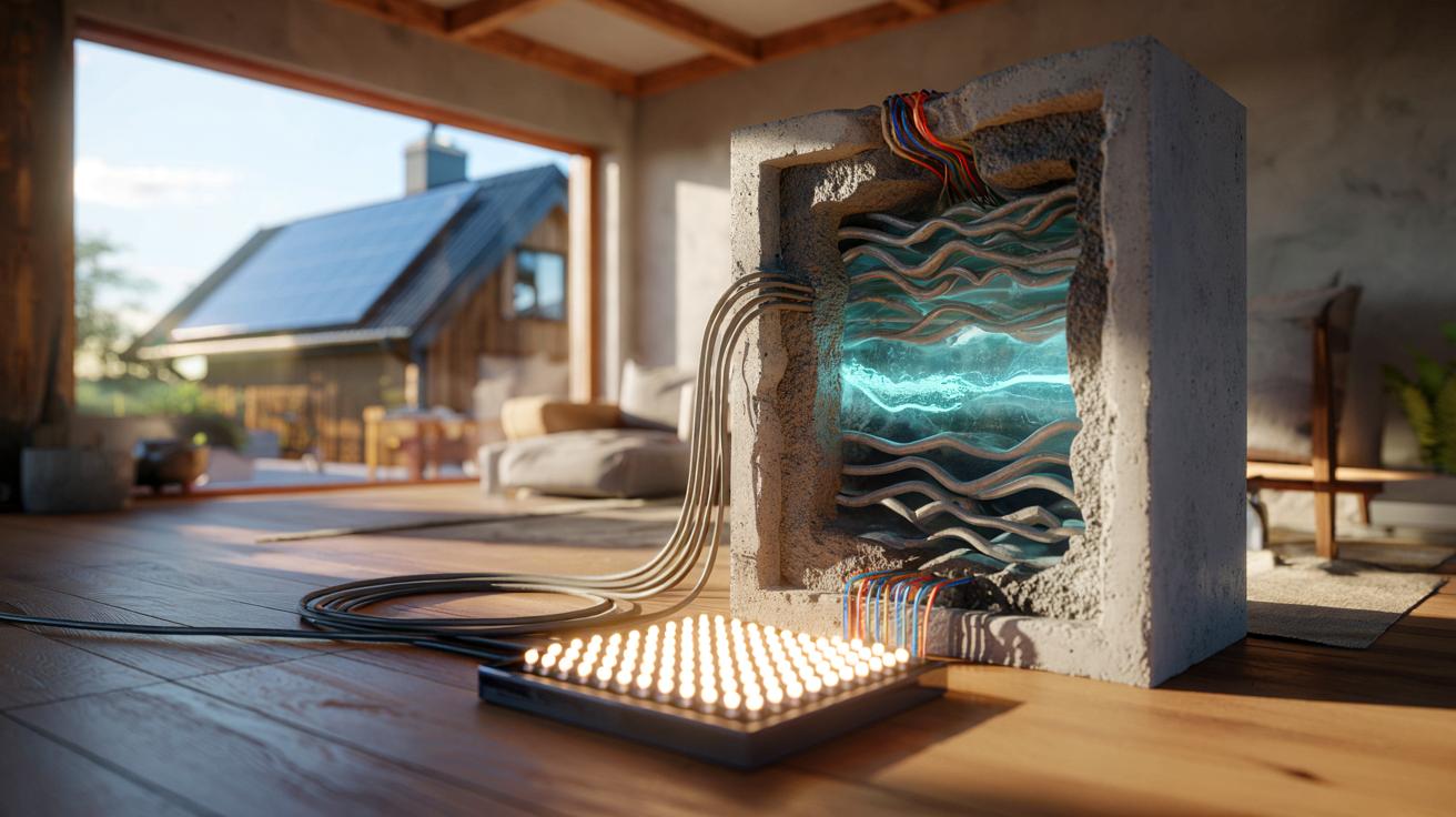 Ce ciment vivant qui transforme les murs en batteries : 10 kWh stockés, 44 LED allumées, une piste sérieuse pour nos maisons