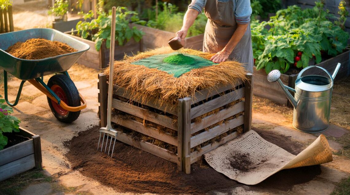 Trichoderma Compost Setup Ce compost de grand-mère au Trichoderma transforme vos déchets verts en ...