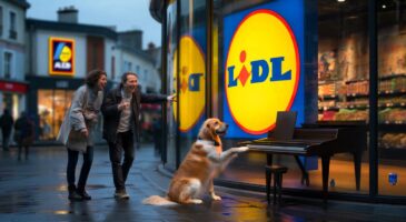 Ce détail caché du logo Lidl sur TikTok : le chien pianiste qui fascine les clients français et embarrasse Aldi