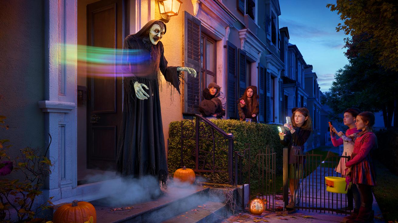 Ce géant d’Halloween Action de 183 cm à 29,95 euros affole les voisins et attise la curiosité à la tombée de la nuit