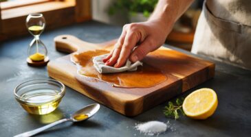 Ce geste de 30 minutes qui sauve votre planche à découper: 1 cuillère d’huile et trois règles pour éviter fissures et odeurs