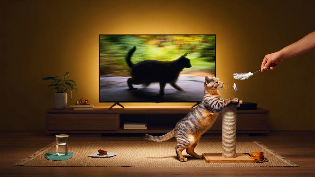 Mon chat s’attaque à l’écran de la télé OLED 4K : voici les gestes simples à adopter dès ce soir pour l&rsquo;en empêcher