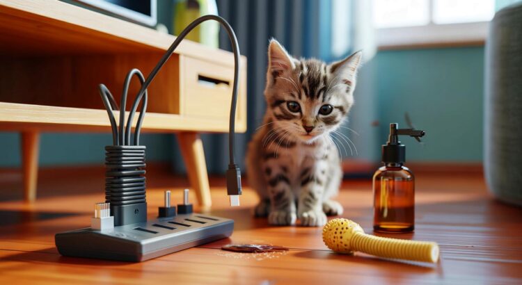 Ce guide sur les câbles mâchouillés révèle pourquoi votre chat vise le 230 V et comment sauver vos fils USB-C sans drame
