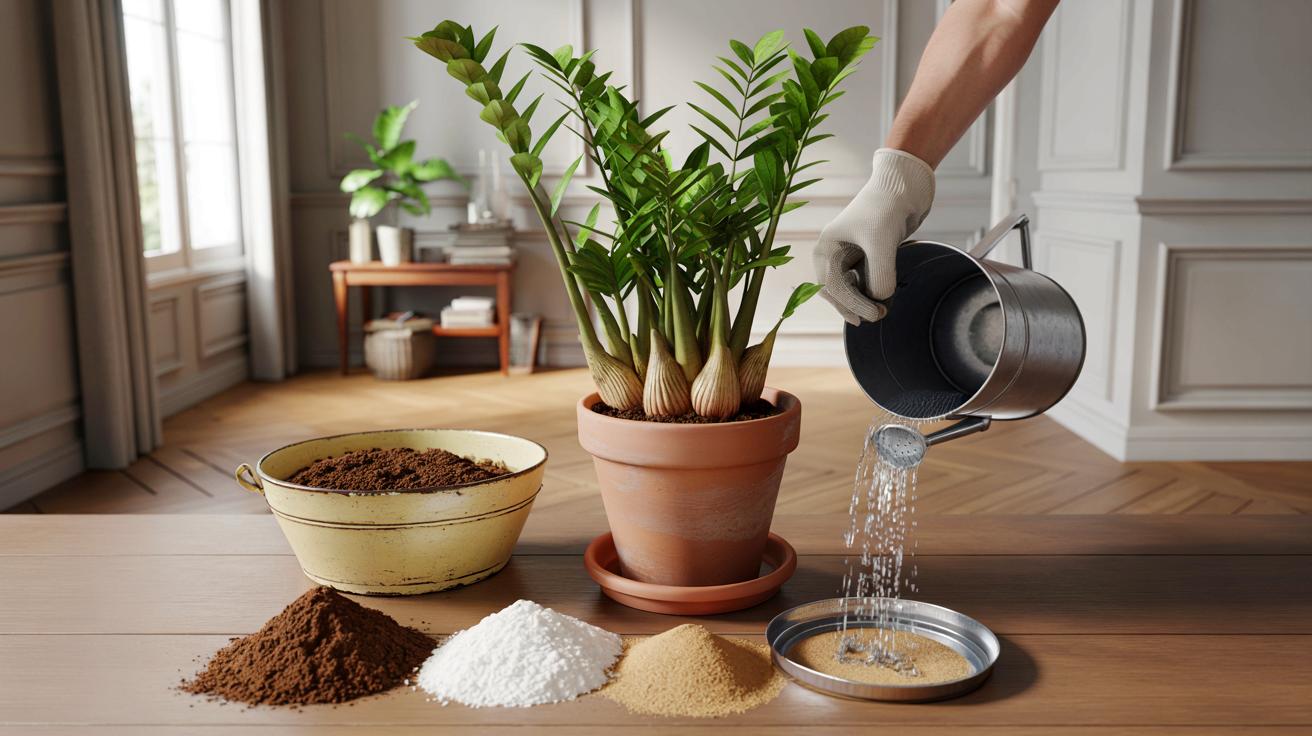 Ce mélange terreux de grand-mère pour plante ZZ : 3 litres, 15 jours et un rempotage qui change tout