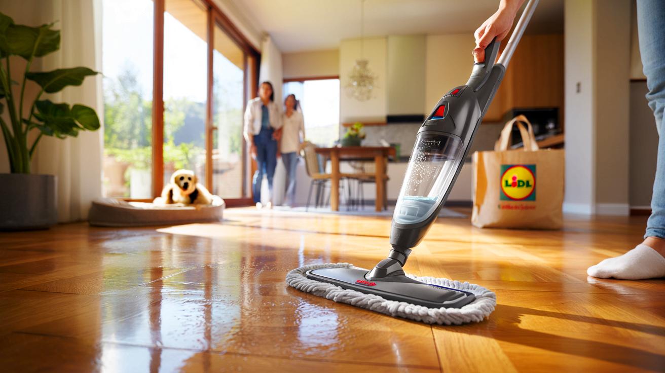 Ce nettoyeur de sols Lidl à 149 euros promet un parquet qui brille sans effort: la serpillière électrique Bissell dont tout le monde parle