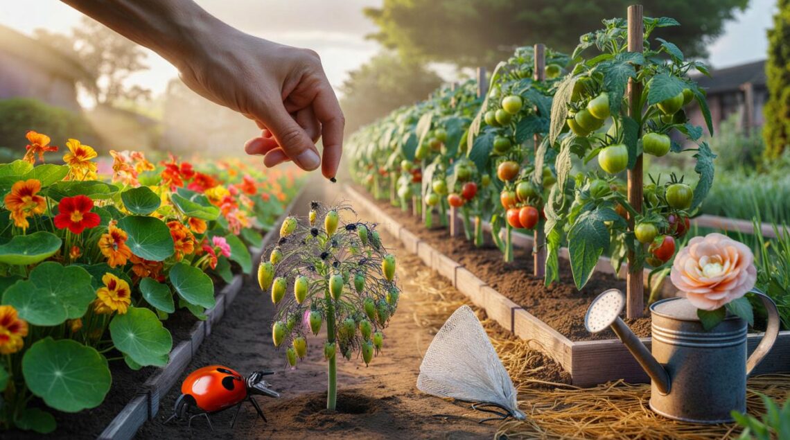 Ce piège naturel aux capucines réduit les pucerons jusqu’à 80 % sans produits chimiques, voici la technique de grand-mère qui séduit les potagers