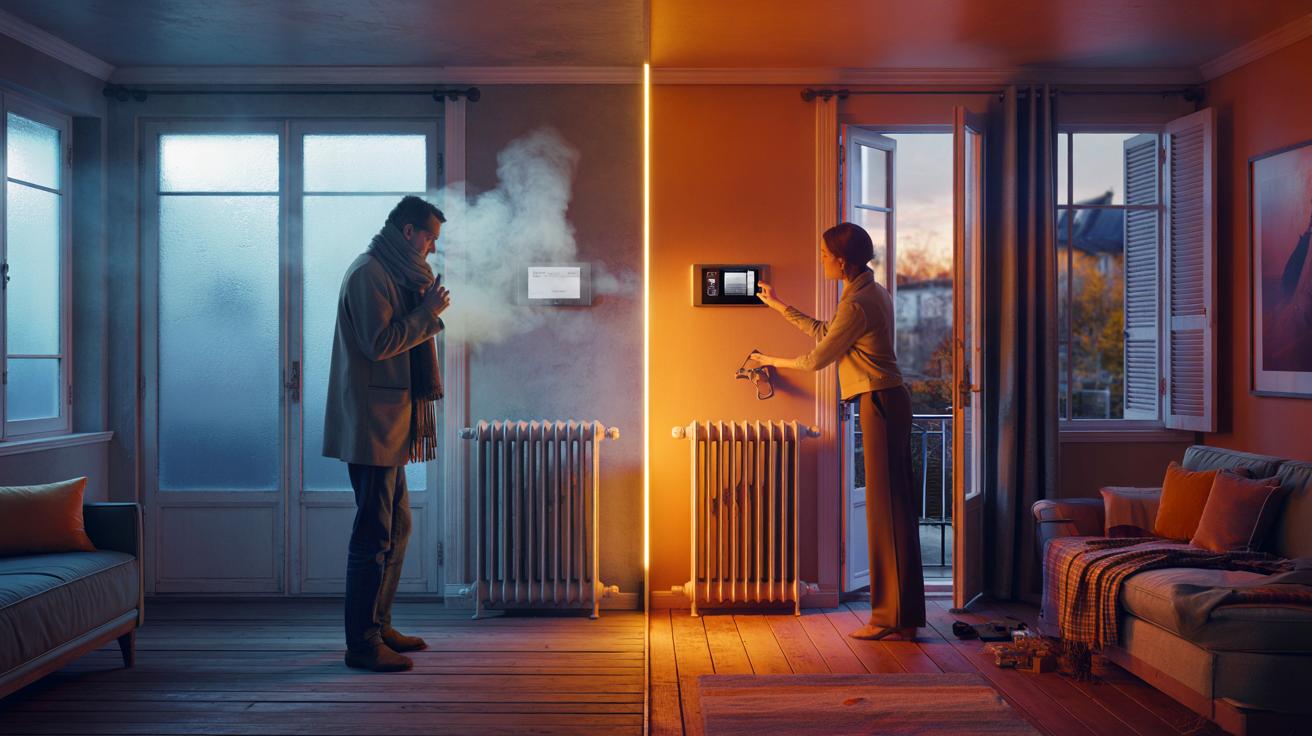 Ce réflexe qui fait grimper la facture de chauffage : baisser de 3 à 4°C en partant, pas couper, et viser 16°C chez soi