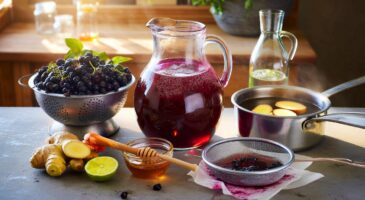Ce rituel aux cassis de grand-mère: une boisson maison qui parfume la cuisine 4 jours, avec 1,5 kg de fruits et du gingembre