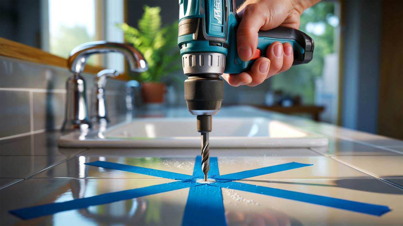 Ce ruban adhésif qui change tout pour percer le carrelage sans dégâts : voici la méthode simple adoptée par les bricoleurs en 2025