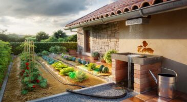 Ce système de gouttières qui nourrit le potager sans eau du robinet : 50 m² de toit, 30 litres à chaque averse, voici la méthode oubliée
