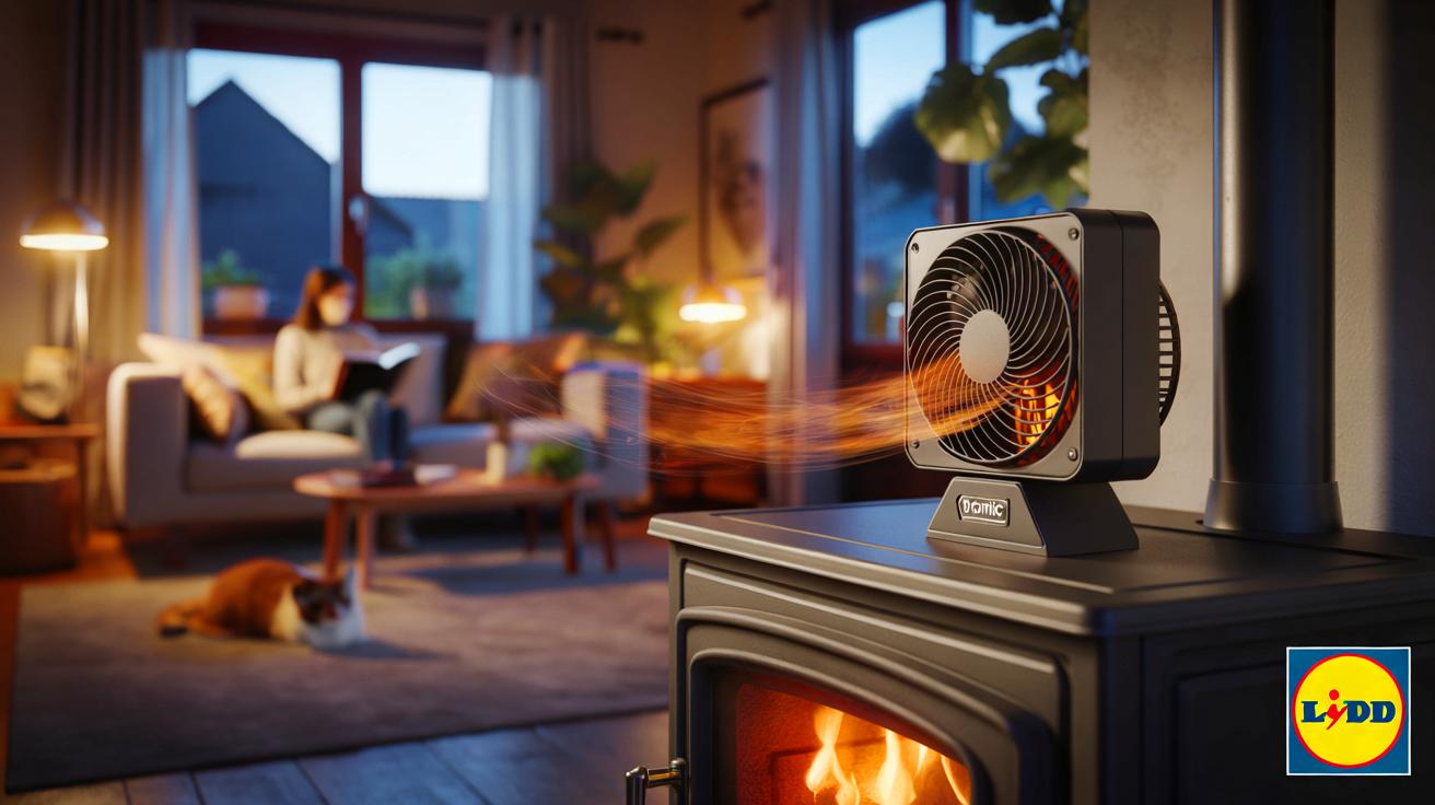 Ce ventilateur LIDL à moins de 20 € promet une vraie chaleur dans toute la maison sans changer de poêle