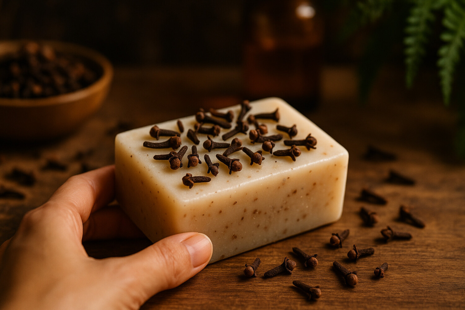 Des clous de girofle dans le savon, la technique de nos grand-mères pour la salle de bain et les toilettes