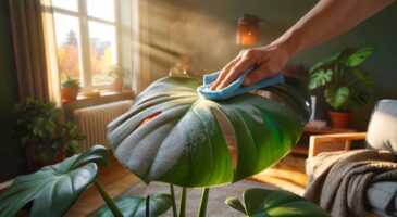 Feuilles ternes et poussière : ce 1 geste avec microfibre redonne de l’éclat aux plantes d’intérieur, sans produit et pour l’automne 2025