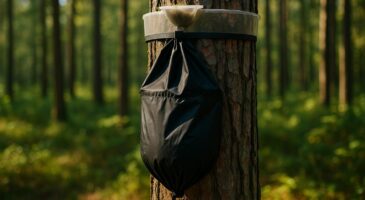 Si vous voyez des sacs noirs sur les arbres en forêt, c&rsquo;est le signe qu&rsquo;il faut fuir au plus vite