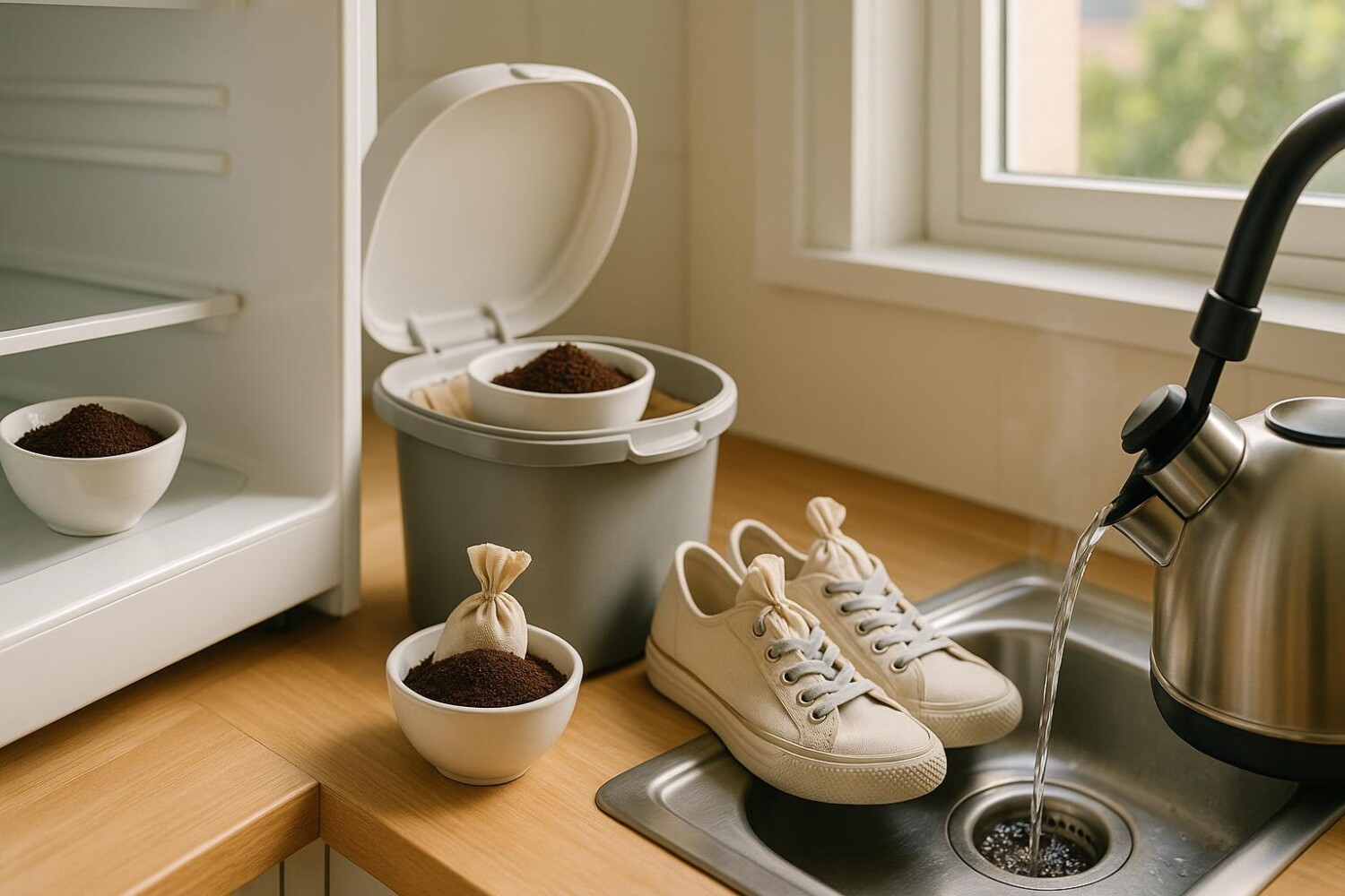 Frigo, poubelle, chaussures : ce geste à 0 € avec du marc de café neutralise les pires odeurs de la maison